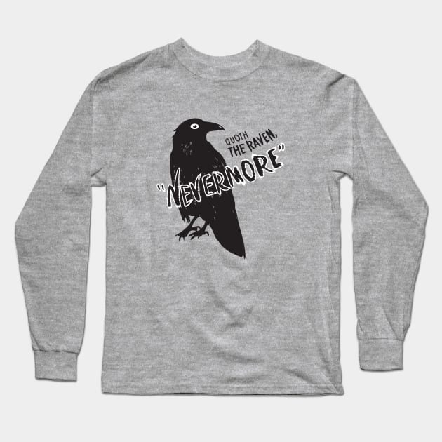 Quoth The Raven Long Sleeve T-Shirt by tamsinlucie
